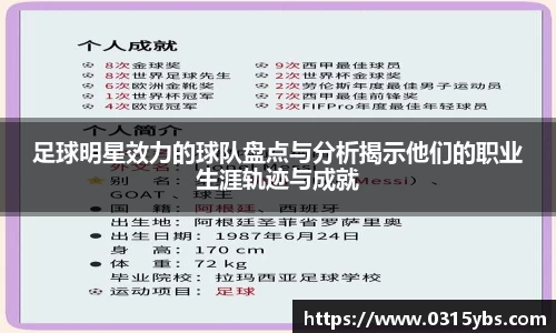 足球明星效力的球队盘点与分析揭示他们的职业生涯轨迹与成就